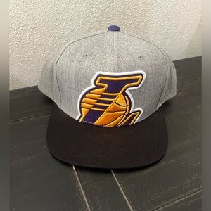 Los Angeles Lakers Gray and Black Cap